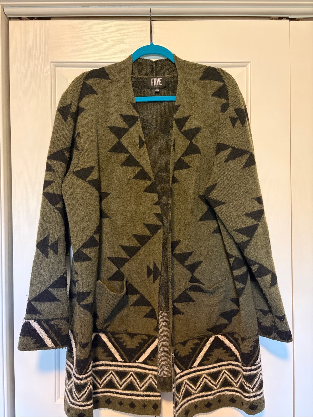 Frye Olive Green Cardigan